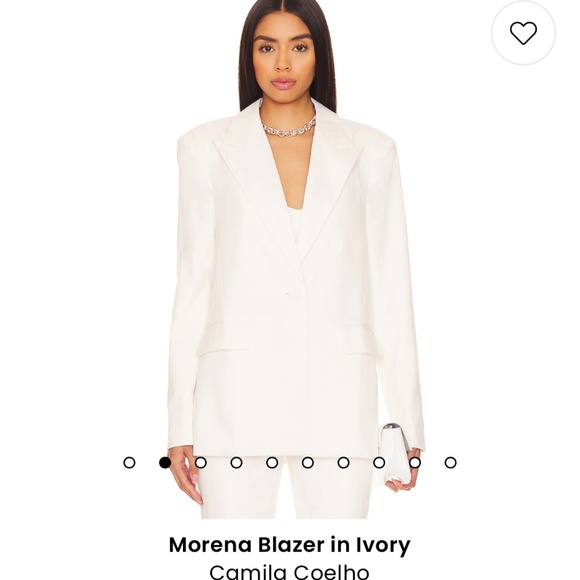 Morena Blazer in Ivory Camila Coelho Size xs - oversized - Picture 1 of 6